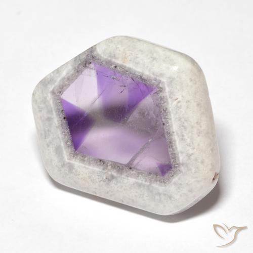 23.22ct Natürlicher Mehrfarbig Amethyst-Geodenscheibe, Fantasie, Transparent