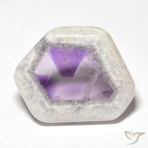 9,17 ctw natürlicher Mehrfarbig Amethyst-Geodenscheibe, Fantasie, Transparent