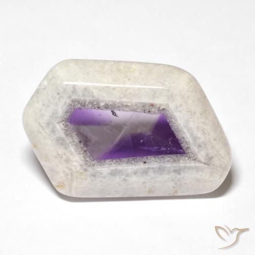 28.73ct Natürlicher Mehrfarbig Amethyst-Geodenscheibe, Fantasie, Transparent