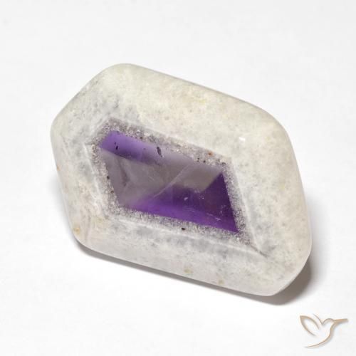 9,17 ctw natürlicher Mehrfarbig Amethyst-Geodenscheibe, Fantasie, Transparent