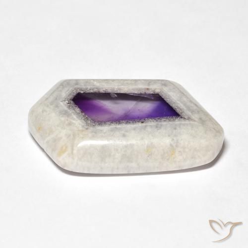 9,17 ctw natürlicher Mehrfarbig Amethyst-Geodenscheibe, Fantasie, Transparent
