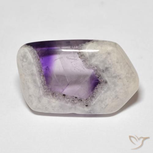 13.50ct Natürlicher Mehrfarbig Amethyst-Geodenscheibe, Fantasie, Transparent