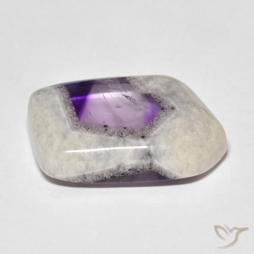 9,17 ctw natürlicher Mehrfarbig Amethyst-Geodenscheibe, Fantasie, Transparent