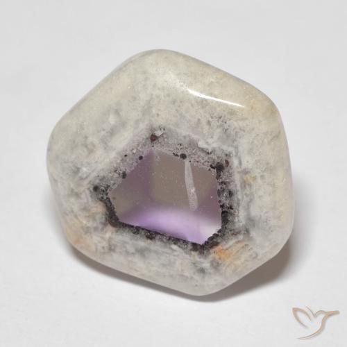9,17 ctw natürlicher Mehrfarbig Amethyst-Geodenscheibe, Fantasie, Transparent