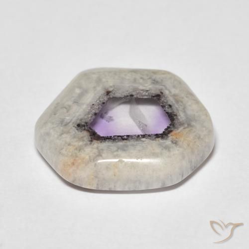 9,17 ctw natürlicher Mehrfarbig Amethyst-Geodenscheibe, Fantasie, Transparent