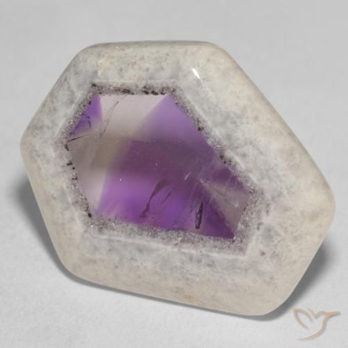 9,17 ctw natürlicher Mehrfarbig Amethyst-Geodenscheibe, Fantasie, Transparent