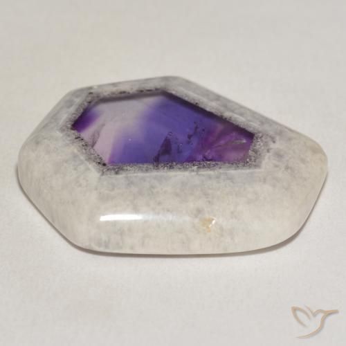 9,17 ctw natürlicher Mehrfarbig Amethyst-Geodenscheibe, Fantasie, Transparent
