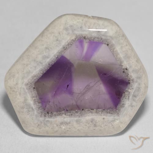 37.31ct Natürlicher Mehrfarbig Amethyst-Geodenscheibe, Fantasie, Transparent