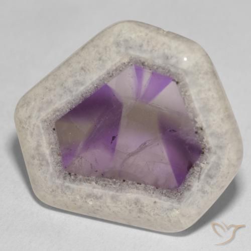9,17 ctw natürlicher Mehrfarbig Amethyst-Geodenscheibe, Fantasie, Transparent