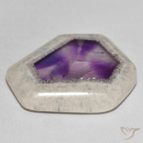 9,17 ctw natürlicher Mehrfarbig Amethyst-Geodenscheibe, Fantasie, Transparent