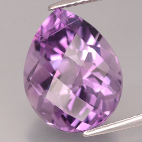 7,47 ctw natürlicher violetter Amethyst, Birnenform, VS-SI