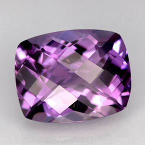 6,13 ctw natürlicher violetter Amethyst, Kissenschliff, VVS