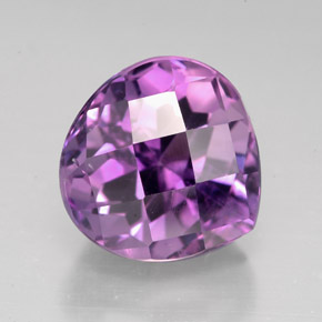 5,54 ctw natürlicher violetter Amethyst, Birnenform, VS-SI