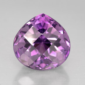5,54 ctw natürlicher violetter Amethyst, Birnenform, VS-SI