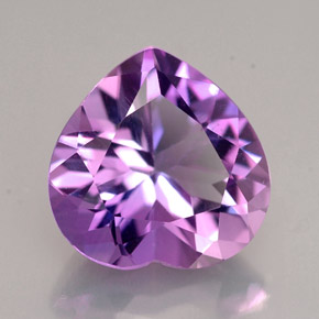3,90 ctw natürlicher violetter Amethyst, Herzform, VVS