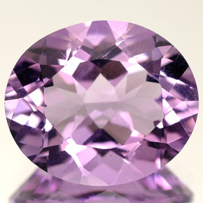 6,50 ctw natürlicher violetter Amethyst, Oval Schliff, VVS