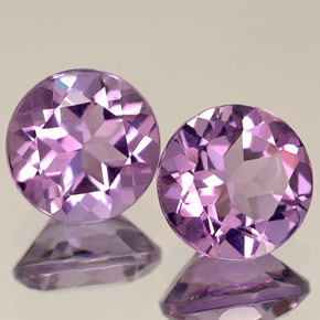  ct natürliche violetter Amethyst-Edelsteine, Rundschliff, VVS-VS
