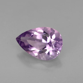 1,24 ctw natürlicher violetter Amethyst, Birnenform, VS