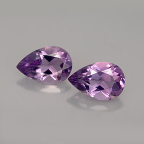  ct natürliche violetter Amethyst-Edelsteine, Birnenform, VVS-VS