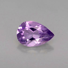 1,05 ctw natürlicher violetter Amethyst, Birnenform, VS
