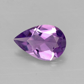 1,05 ctw natürlicher violetter Amethyst, Birnenform, VVS-VS