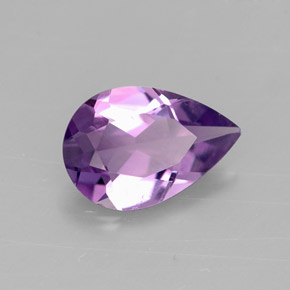 1,05 ctw natürlicher violetter Amethyst, Birnenform, VVS-VS