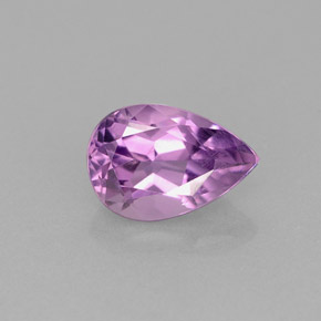 1,36 ctw natürlicher violetter Amethyst, Birnenform, VVS-VS