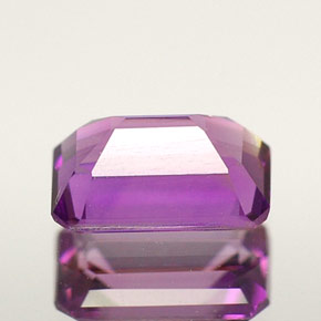 0,50 ctw natürlicher violetter Amethyst, Smaragdschliff, VVS-VS