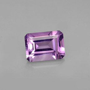 1,41 ctw natürlicher violetter Amethyst, Smaragdschliff, VVS-VS