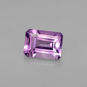 1,41 ctw natürlicher violetter Amethyst, Smaragdschliff, VVS-VS