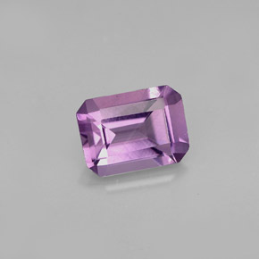 1,27 ctw natürlicher violetter Amethyst, Smaragdschliff, VVS-VS