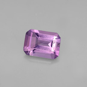 1,27 ctw natürlicher violetter Amethyst, Smaragdschliff, VVS-VS