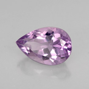 1,28 ctw natürlicher violetter Amethyst, Birnenform, VS