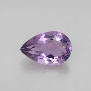 1,08 ctw natürlicher violetter Amethyst, Birnenform, VS