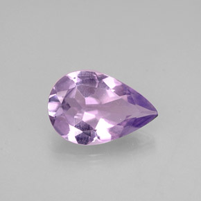 0,92 ctw natürlicher violetter Amethyst, Birnenform, VS