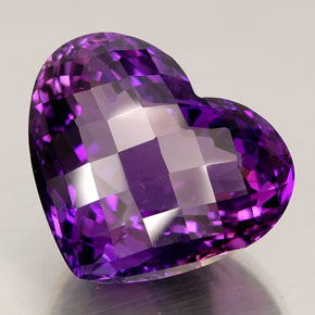 42,81 ctw natürlicher violetter Amethyst, Herzform, IF