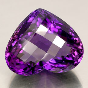 42,81 ctw natürlicher violetter Amethyst, Herzform, IF