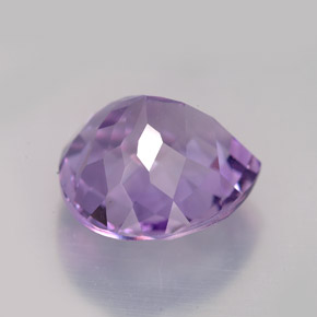 8,58 ctw natürlicher violetter Amethyst, Birnenform, VVS