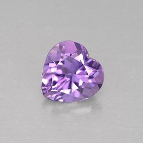0,72 ctw natürlicher violetter Amethyst, Herzform, VS