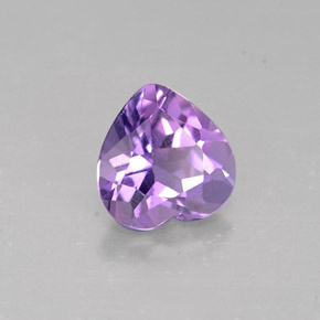 0,72 ctw natürlicher violetter Amethyst, Herzform, VS