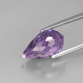 9,17 ctw natürlicher Violet Amethyst, Briolette, VVS