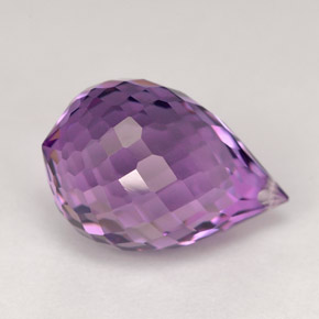 5,25 ctw natürlicher violetter Amethyst, Briolette, VVS