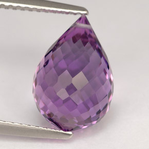 5,25 ctw natürlicher violetter Amethyst, Briolette, VVS
