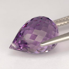 5,25 ctw natürlicher violetter Amethyst, Briolette, VVS