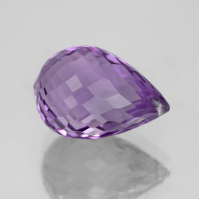 5,73 ctw natürlicher violetter Amethyst, Briolette, VVS