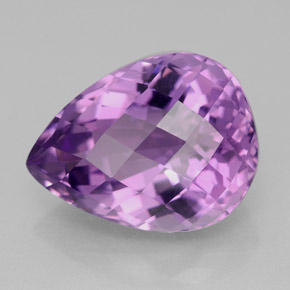 9,11 ctw natürlicher violetter Amethyst, Birnenform, VVS-VS