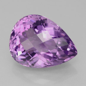 9,11 ctw natürlicher violetter Amethyst, Birnenform, VVS-VS