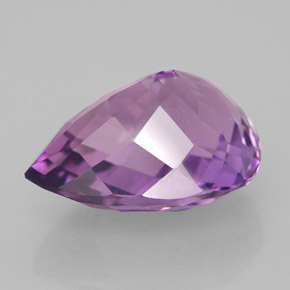 9,11 ctw natürlicher violetter Amethyst, Birnenform, VVS-VS