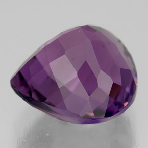 7,21 ctw natürlicher violetter Amethyst, Birnenform, VVS-VS