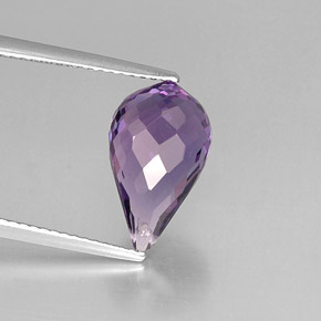 4,16 ctw natürlicher violetter Amethyst, Briolette, VVS